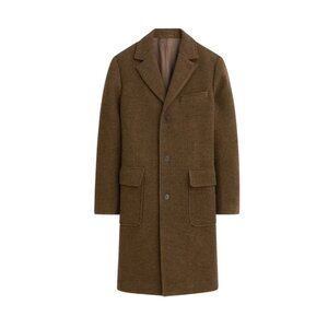NWT JCrew Ludlow Top Coat Jacket Mens 36 S Brown Tan Wool Houndstooth BS471 NEW
